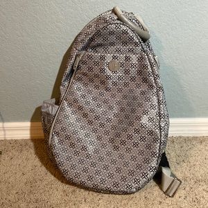 Like new Vintage LIFE IS TENNIS backpack tennis racquet houndstooth bag